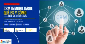Guía de Alfa Inmobiliaria sobre qué es un CRM inmobiliario y cómo elegir el mejor para tu agencia en 2026: publicación en más de 30 portales, 0€ de coste adicional y 8 funcionalidades imprescindibles